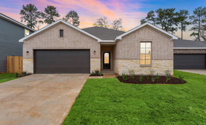 A house with a driveway.