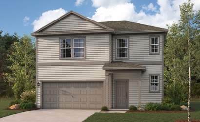 A house with a garage.