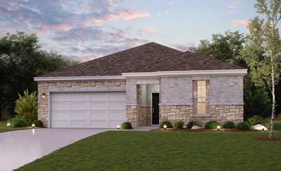 A house with a garage.