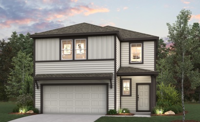 A house with a garage.