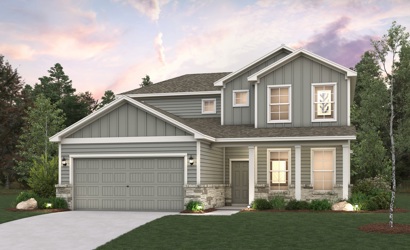 A house with a garage.