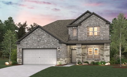 A house with a garage.