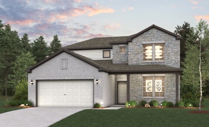 A house with a garage.