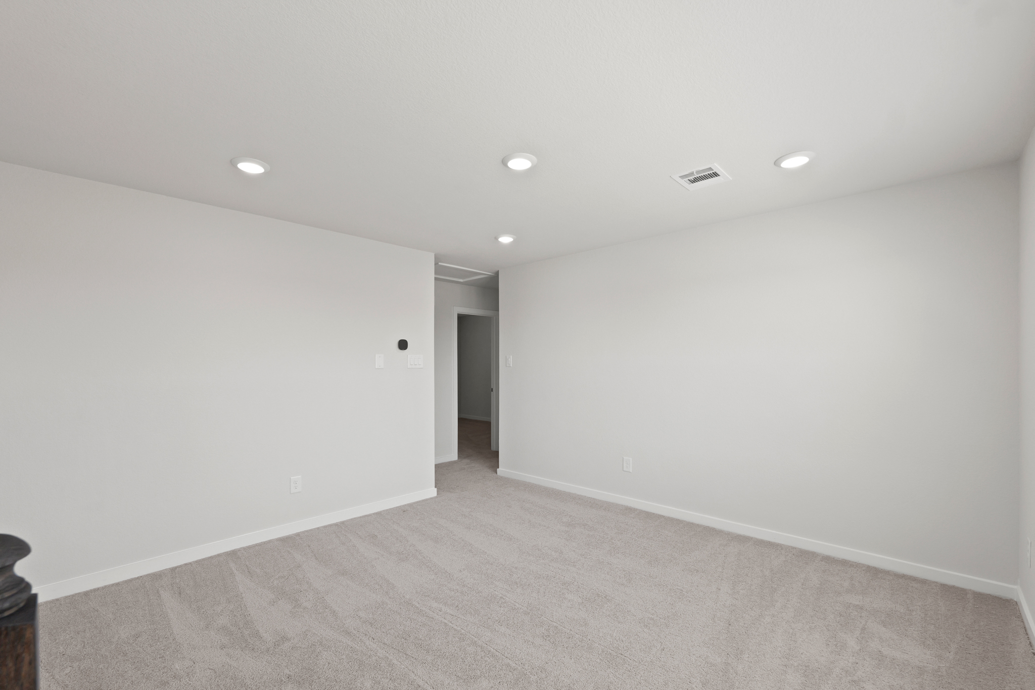 A room with white walls.