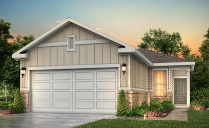 A house with garages and a driveway.
