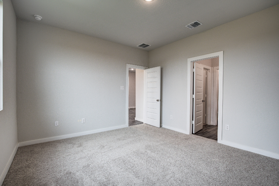 A room with white walls.