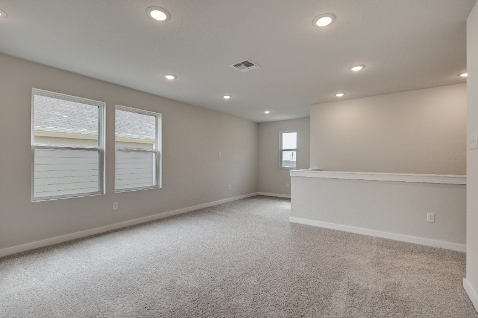 A room with white walls.