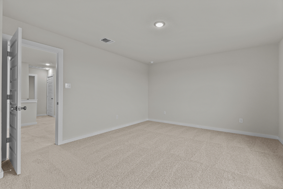 A room with white walls.