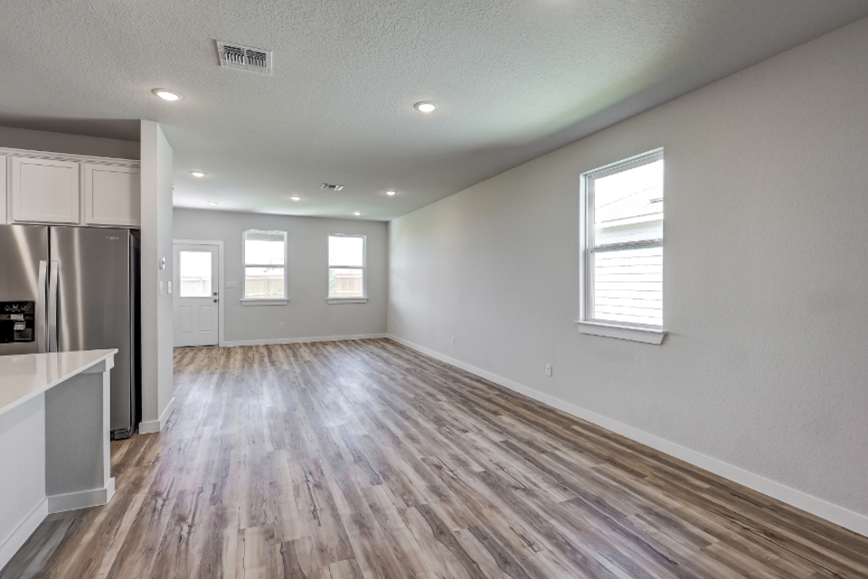 A large empty kitchen.