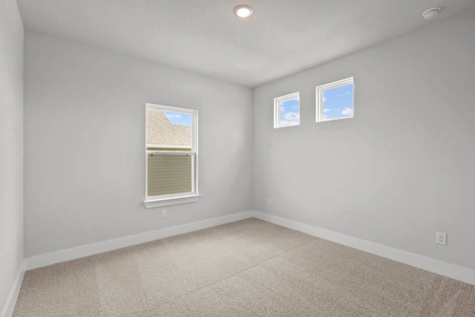 A room with white walls.