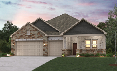 A house with a garage.