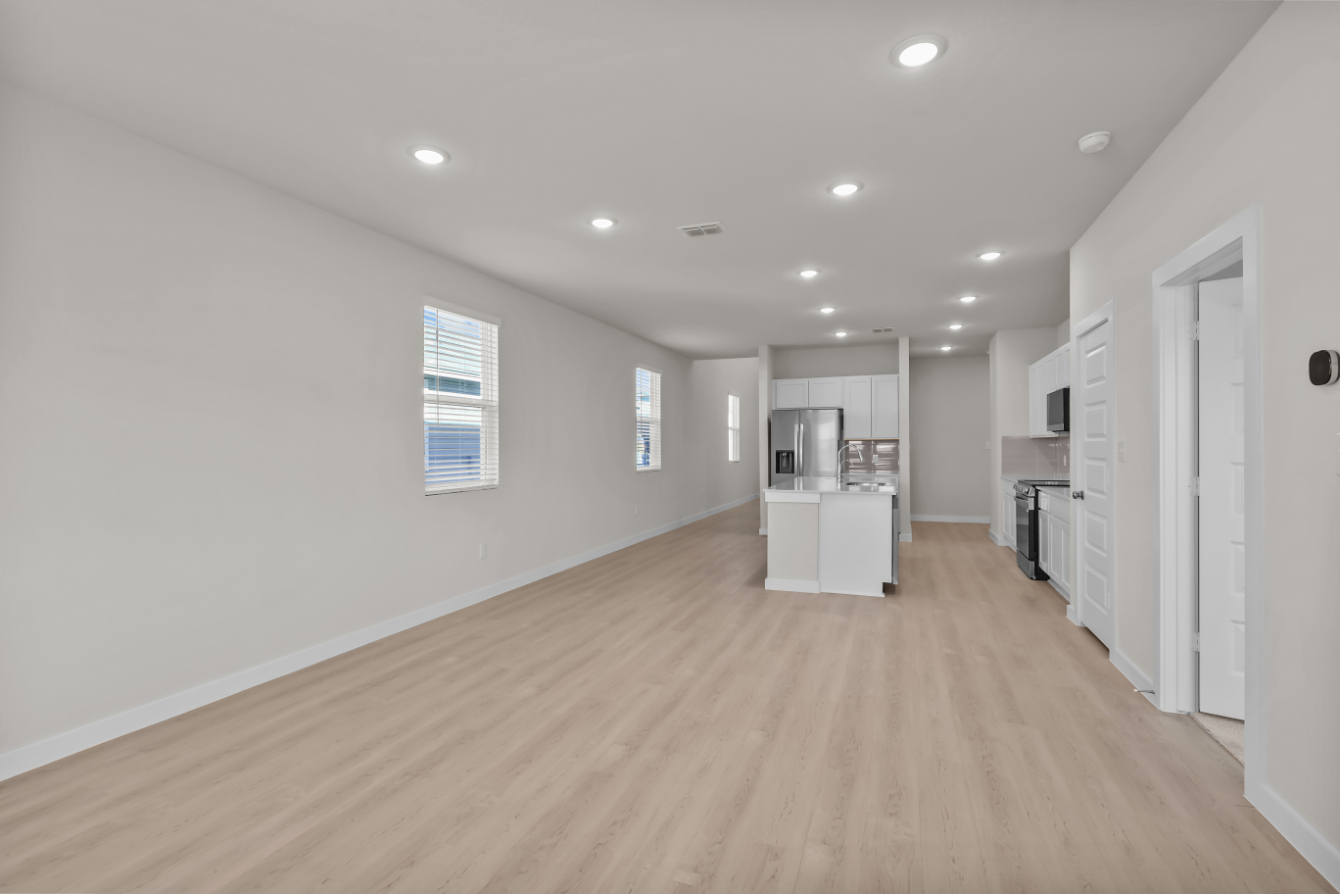A large empty kitchen.