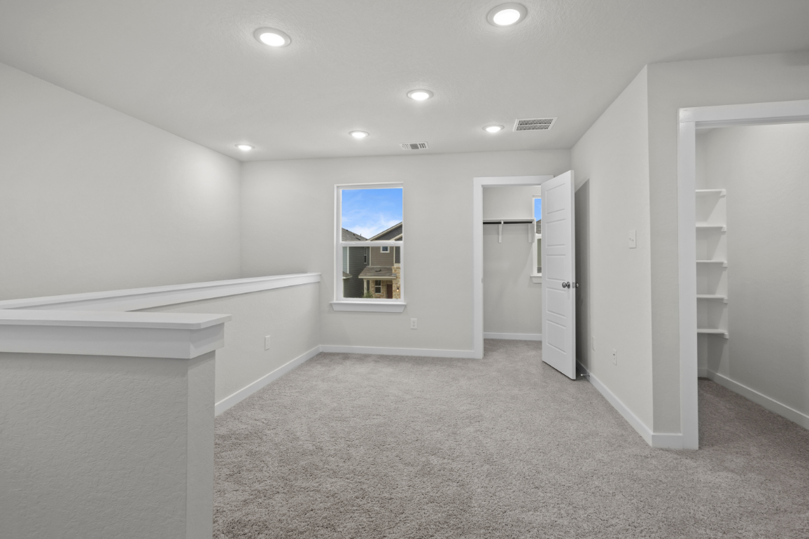 A room with white walls.