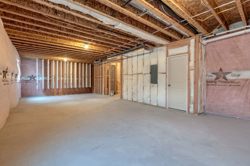 A room with a few doors.