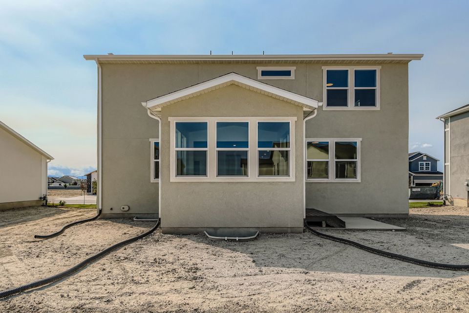 A house under construction.