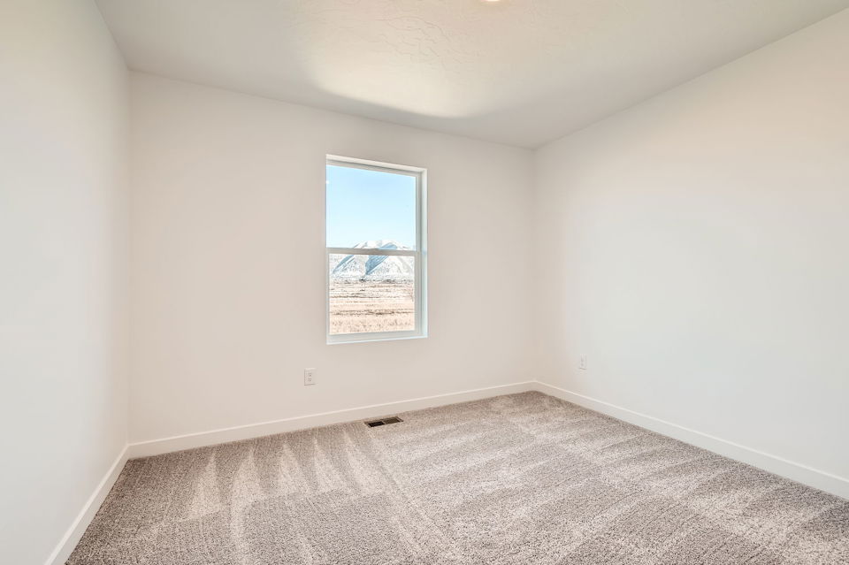 A room with a window.