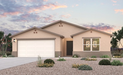 A house with a garage.