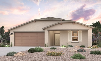 A house with a garage.