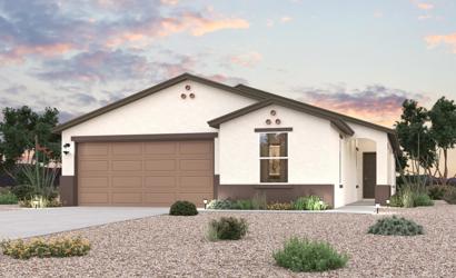 A house with a garage.