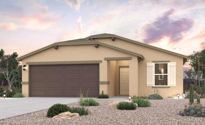 A house with a garage.