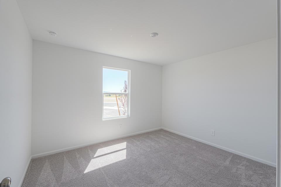 A room with a window.