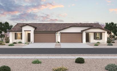 A house with a driveway.