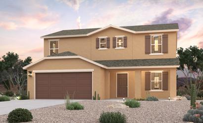 A house with a garage.