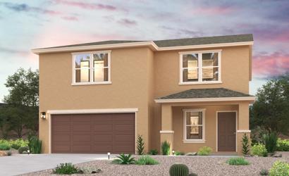 A house with a garage.