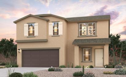 A house with a garage.