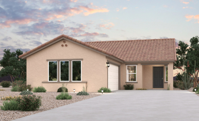A house with a driveway.
