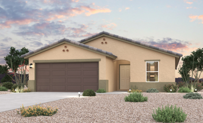 A house with a driveway.