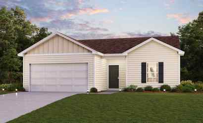 A house with a garage.