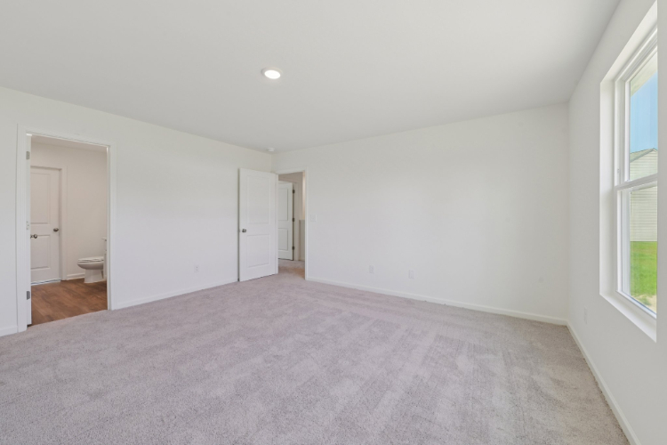 A room with white walls.