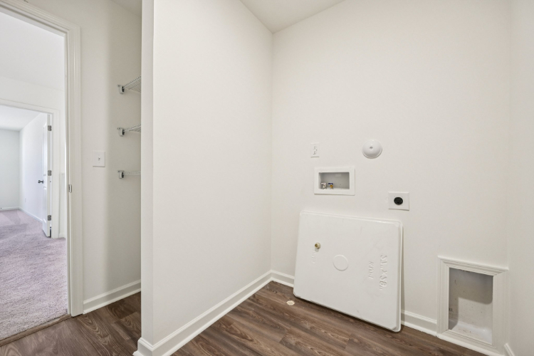 A room with white walls.