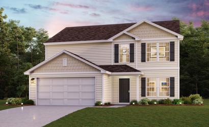 A house with a garage.