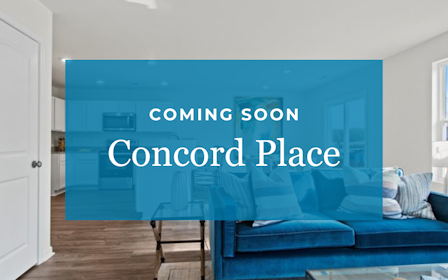 A blue couch in a room.