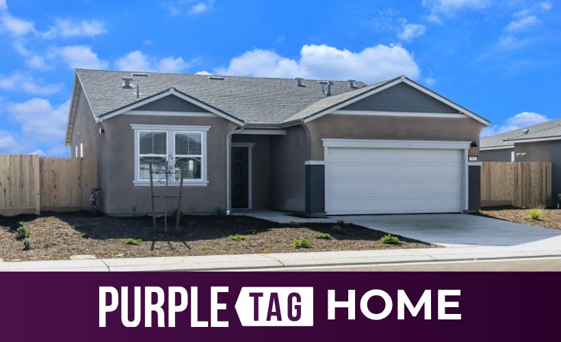 A house with a garage.